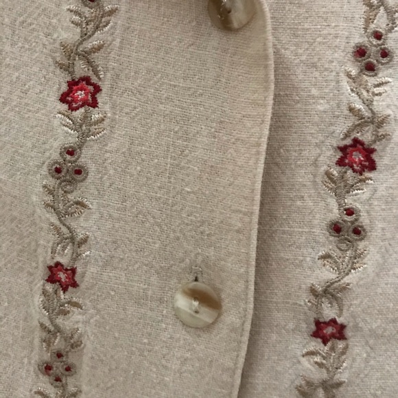 napa valley linen & rayon blend button down shirt - Picture 7 of 8